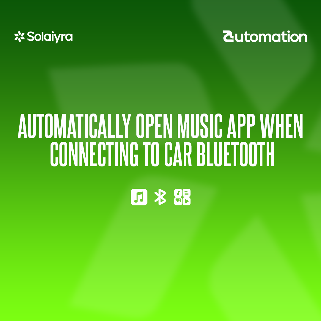 Automatically Open Music App When Connecting to Car Bluetooth