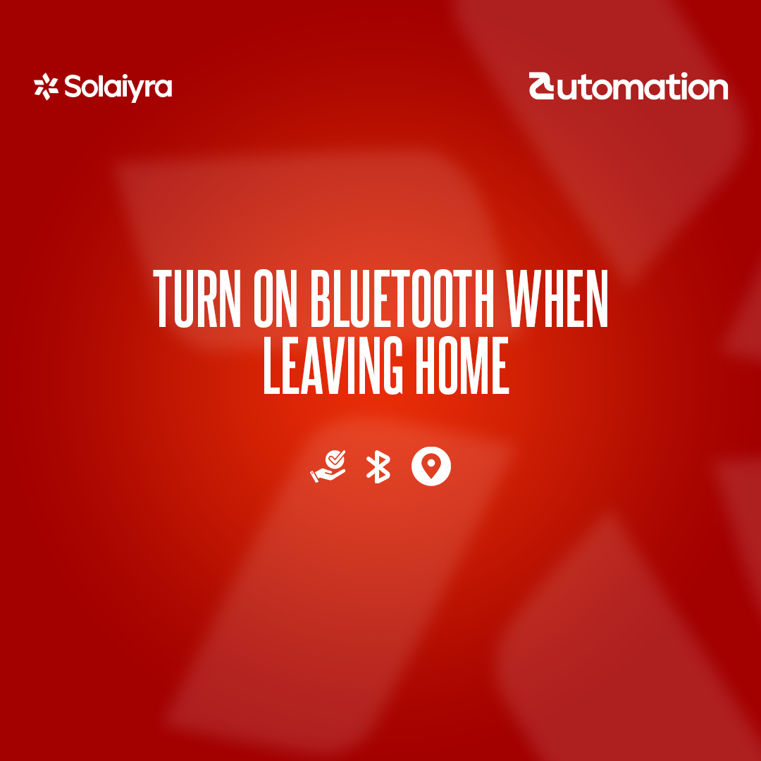 Turn On Bluetooth When Leaving Home