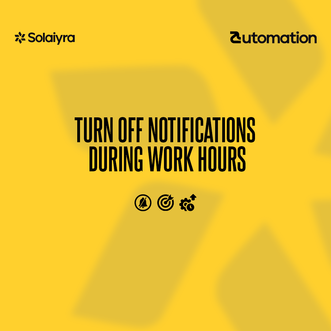 Turn Off Notifications During Work Hours