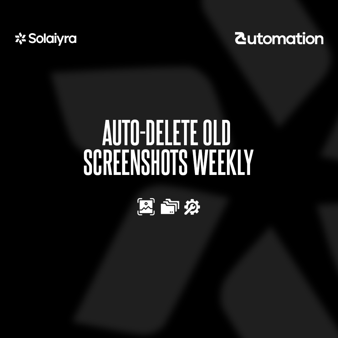 Auto-Delete Old Screenshots Weekly